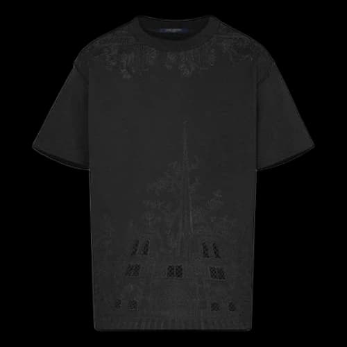 LOUIS VUITTON LV Embroidered Notre Dame Embroidered Cotton For Men Black
