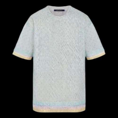 LOUIS VUITTON Monogram Short Sleeve Unisex Gray White