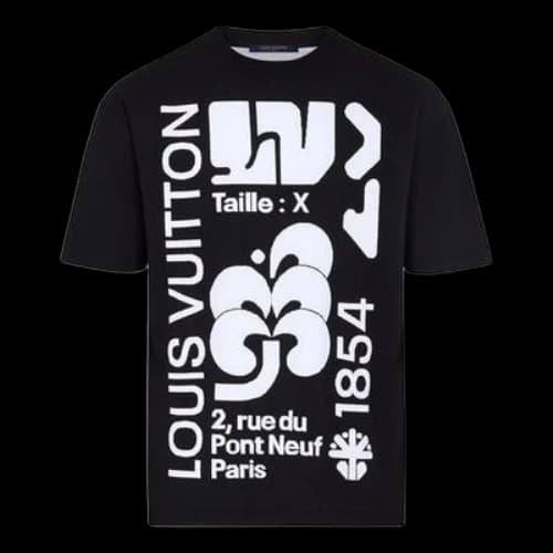 LOUIS VUITTON LV Graphic Embossed For Men Black