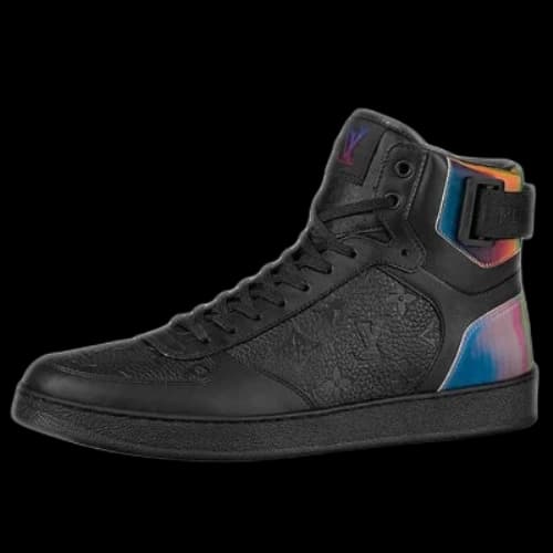 LOUIS VUITTON Rivoli Ankle Sneakers 'Black with Iridescent Back' Rivoli