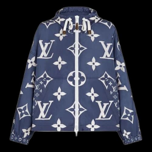 LOUIS VUITTON LV Scale Presbyterian Hooded Jacket For Blue