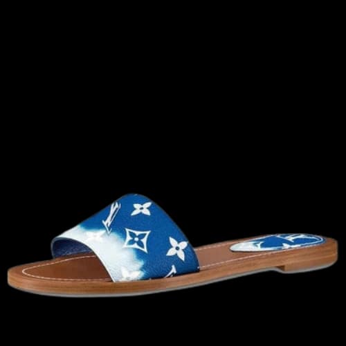 LOUIS VUITTON Lock It Slides 'Blue Monogram' (Women's)