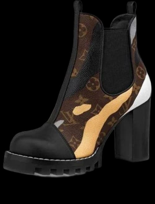 LOUIS VUITTON LV x LOL Star Trail Small Cowhide Ankle boots Black Brown (Women's)