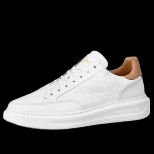 LOUIS VUITTON Beverly Hills Sneakers 'White Monogram with Caramel Top'