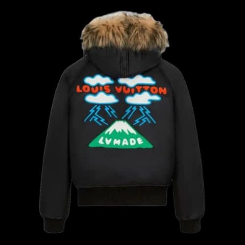 LOUIS VUITTON x Nigo Embroidered LV Mountain Aviator Blouson Noir