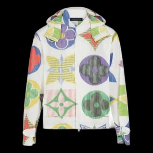 LOUIS VUITTON LV Monogram Floral Windbreaker For Men Beige