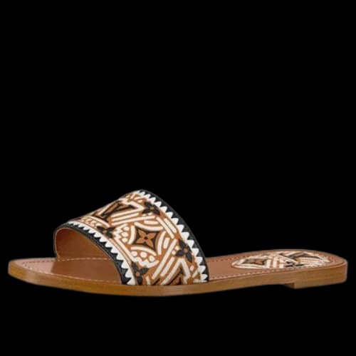 LOUIS VUITTON Crafty Lock It Slides 'Brown Black White' (Women's)