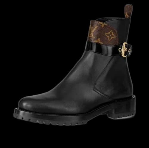 LOUIS VUITTON Discovery Boots 'Black with Monogram Top' (Women's)