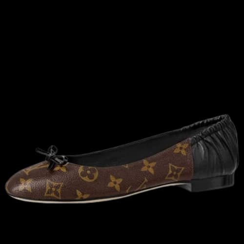 LOUIS VUITTON Joy Ballerina Shoes 'Brown Monogram' (Women's)