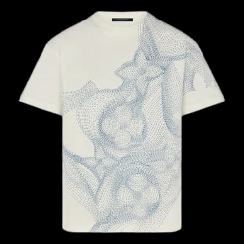 LOUIS VUITTON LV Floral Print Crewneck For Men White