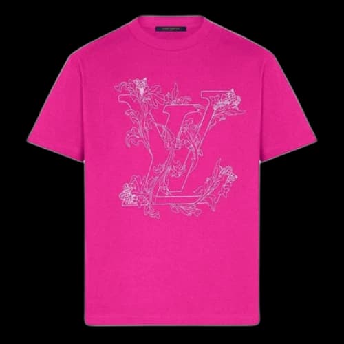 LOUIS VUITTON LV Floral Embroidered For Men Red
