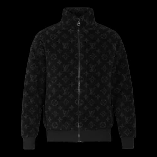 LOUIS VUITTON Monogram Men's Jacket Black