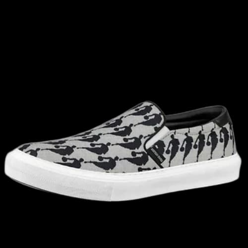 LOUIS VUITTON x NBA Canvas Slip On Shoes 'Grey'