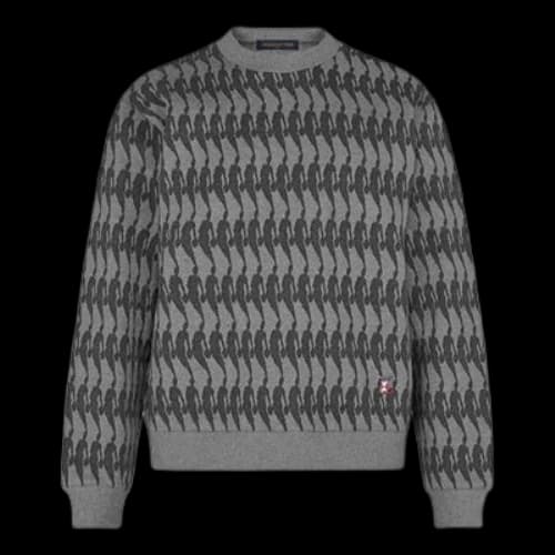 LOUIS VUITTON x NBA Logo Print Sweatshirt M Grey