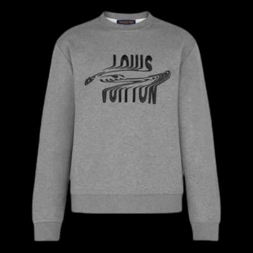 LOUIS VUITTON LV Embroidered Incongruous Logo Casual For Men Grey
