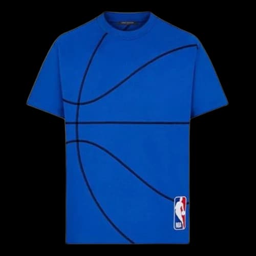 LOUIS VUITTON x NBA Crossover Basketball Short Sleeve Blue