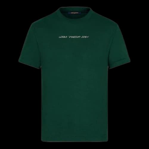 LOUIS VUITTON LV SS21 2054 Series Letter Logo Round Neck Short Sleeve For Men Green