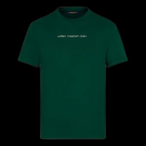 LOUIS VUITTON LV SS21 Crewneck 2054 Logo Short Sleeve For Men Green