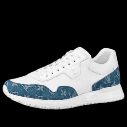 LOUIS VUITTON Run Away Sneakers 'White with Denim Monogram'