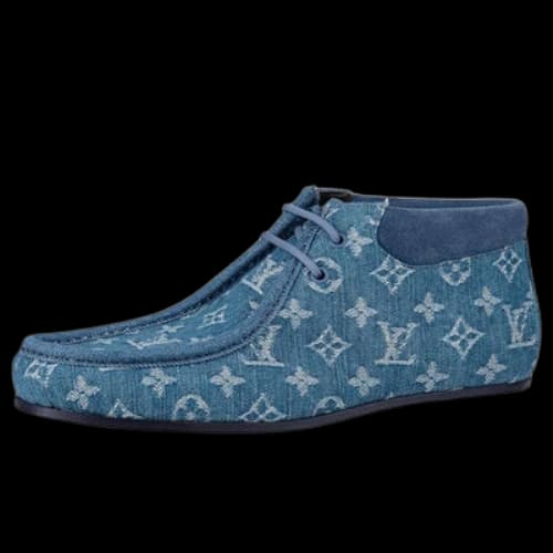 LOUIS VUITTON Mods Ankle Boots 'Denim Monogram'