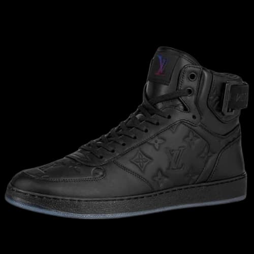 LOUIS VUITTON Rivoli Ankle Sneakers 'Black Monogram'