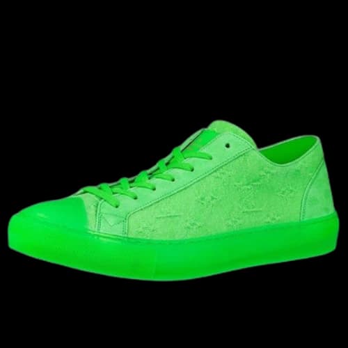 LOUIS VUITTON Tattoo Sneakers 'Neon Green Fabric'