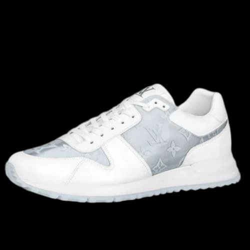 LOUIS VUITTON Run Away Sneakers 'White with Grey Monogram'