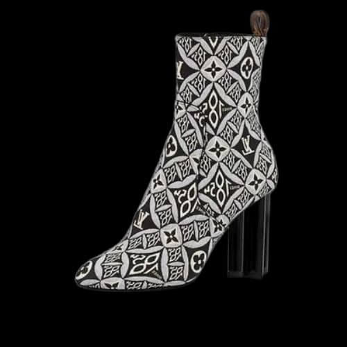 LOUIS VUITTON Silhouette Heelas 'Black Sophisticated Monogram' (Women's)