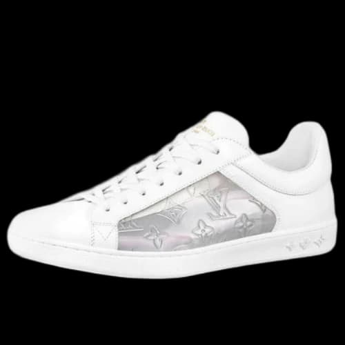 LOUIS VUITTON Luxembourg Sneakers 'White with Silver Monogram'