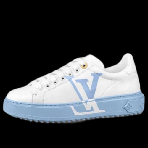 LOUIS VUITTON Time Out Sneakers 'White Blue' (Women's)