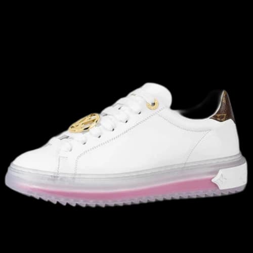 LOUIS VUITTON Time Out Sneakers 'White Pink Gold' (Women's)