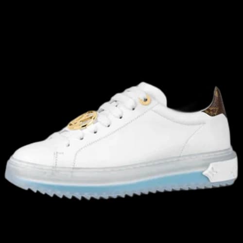 LOUIS VUITTON Time Out Sneakers 'White Blue Gold' (Women's)