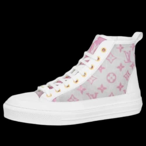 LOUIS VUITTON Stellar Ankle Sneakers 'Grey Pink White' (Women's)
