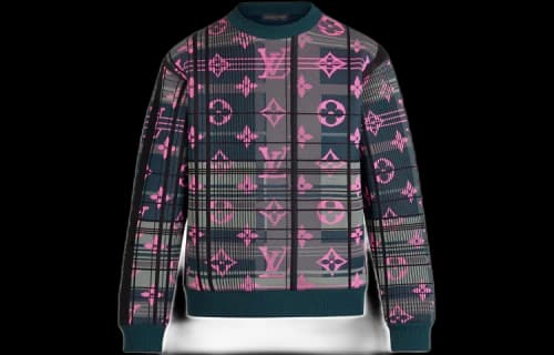 LOUIS VUITTON LV SS21 Monogram Crewneck Pullover Long Sleeve Sweatshirt For Men Green