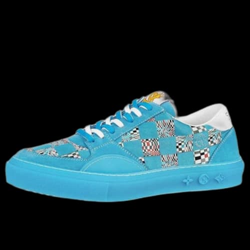 LOUIS VUITTON Ollie Sneakers 'Blue Plaid Monogram'