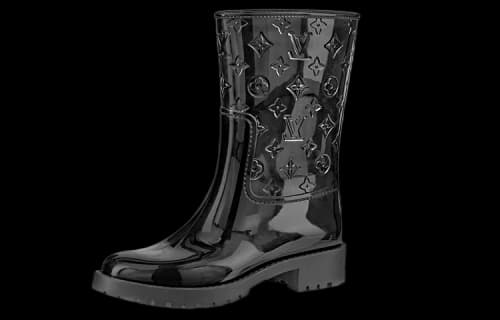 LOUIS VUITTON Drops Flat Half Boots 'Black' (Women's)