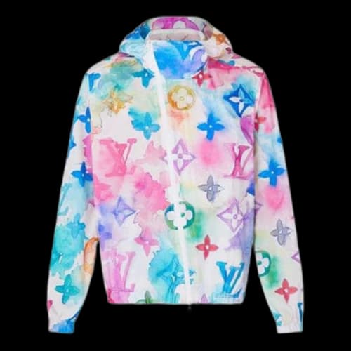 LOUIS VUITTON Men s SS21 Watercolor Windbreaker Multi
