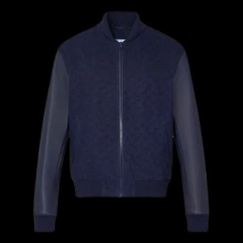 LOUIS VUITTON SS21 Printing Long Sleeves Jacket Navy Blue