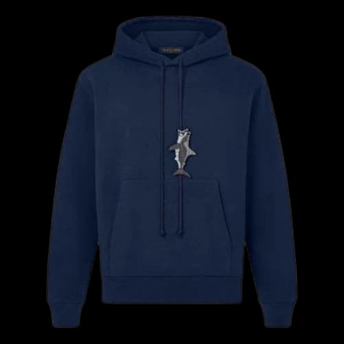 LOUIS VUITTON SS21 Shark Pattern Unisex Blue