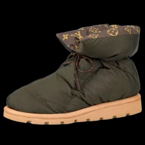 LOUIS VUITTON Pillow Comfort Ankle Boots 'Olive Green with Brown' (Women's)