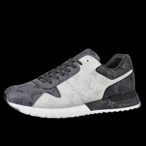 LOUIS VUITTON Run Away Sneakers 'White Monogram Ice and Dark Gray Monogram'