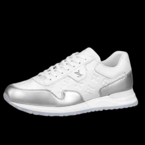 LOUIS VUITTON Run Away Sneakers 'White Monogram with Silver'