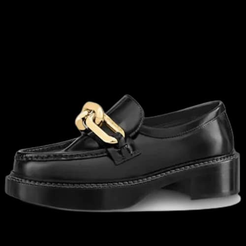 LOUIS VUITTON Academy Platform Loafers 'Black' (Women's)