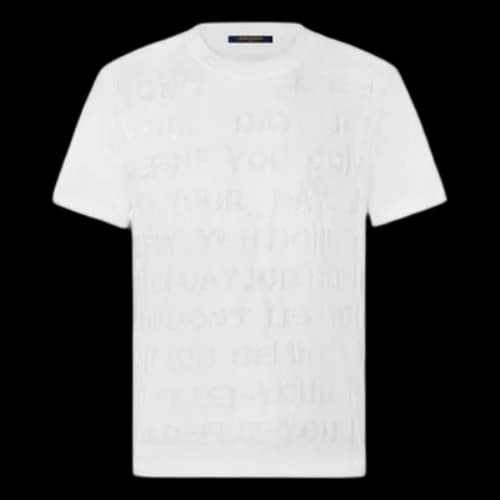 LOUIS VUITTON SS21 Alphabet Short Sleeve White