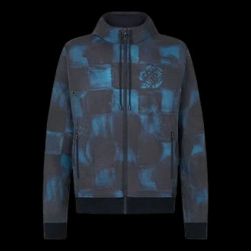 LOUIS VUITTON FW21 Zipper hooded Long Sleeves Jacket Blue