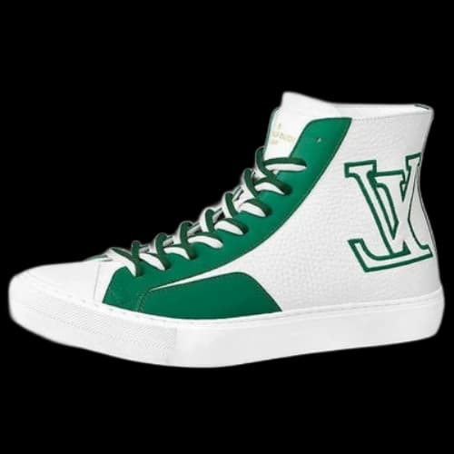 LOUIS VUITTON Tattoo Ankle Sneakers 'White Green'