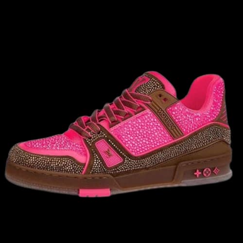 LOUIS VUITTON Trainers 'Crystal Pink and Brown'