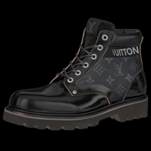 LOUIS VUITTON Oberkampf Ankle Sneakers 'Monogram Black'