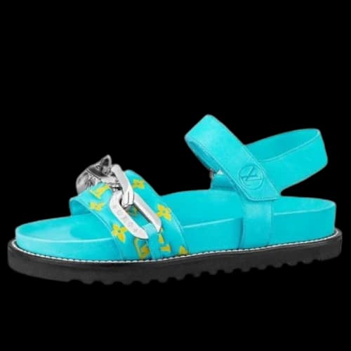 LOUIS VUITTON Paseo Comfort Flat Sandals 'Blue' (Women's)