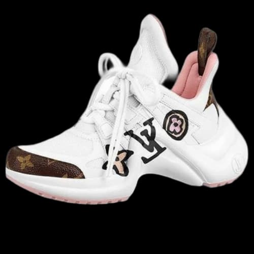 LOUIS VUITTON Archlight 1.0 Sneakers 'White with Large Logo' (Women's)